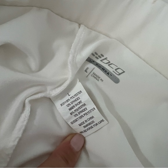 bcg White Athletic Mini Skort Large - Picture 5 of 9